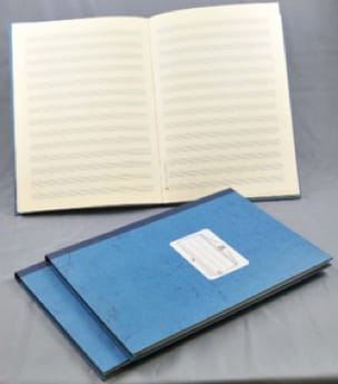 Cahier de Musique - Relié - 14 portées - 96 pages - Cahier de Musique