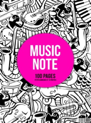 Cahier de Musique à spirale MIXTE : Portées et Petits Carreaux - MUSIC NOTE