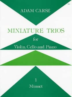 Miniature Trios 1. - Minuet Adam Carse Partition Trios