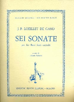 Sei Sonate - 2 Fl. A Bec - de Gant Jean Baptiste Loeillet - Partition
