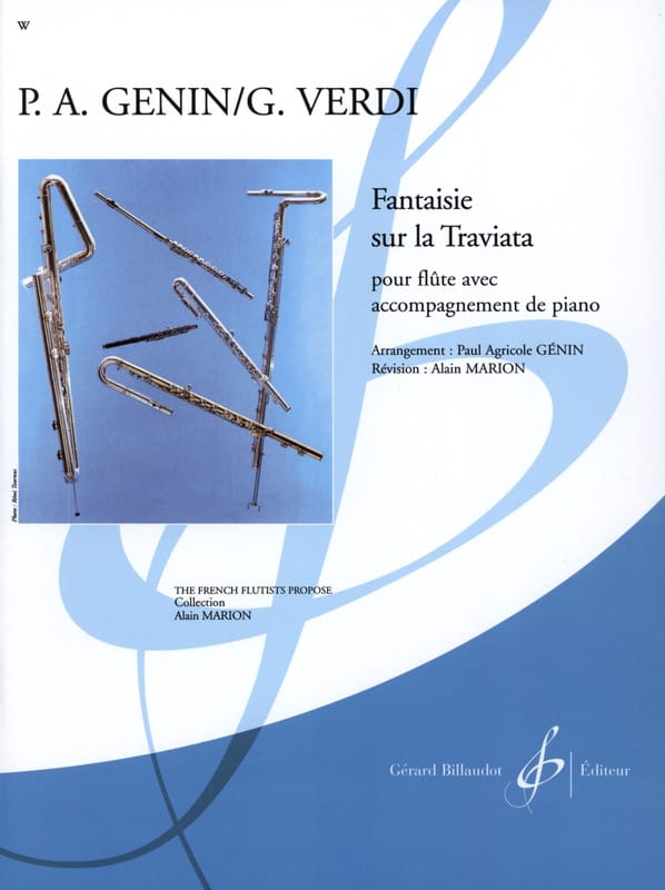 Fantaisie sur la Traviata VERDI Partition Flûte traversière