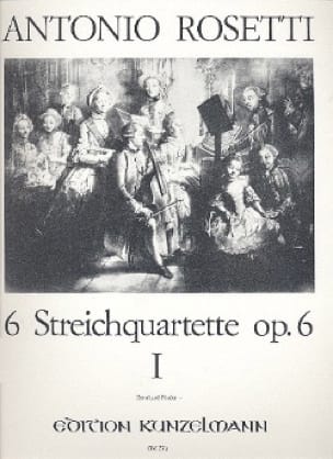 Streichquartett op. 6, Bd. 1 : Nr. 1-3 - Stimmen - Antonio Rosetti