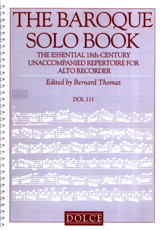 The Baroque Solo Book - Flûte à Bec - Partition - Flûte à bec