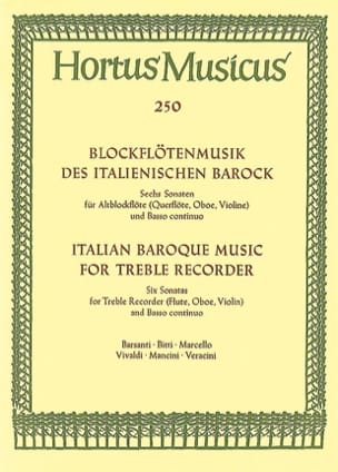 Blockflötenmusik des italienischen Barock - Altblockflöte u. Bc - 