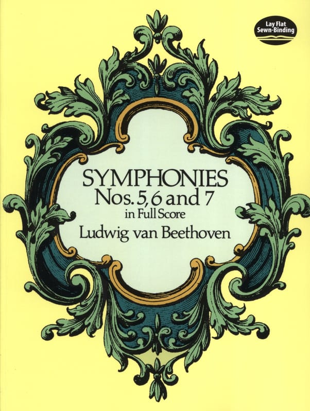 Symphonies N° 5, 6 et 7 - Full Score BEETHOVEN Partition Grand format