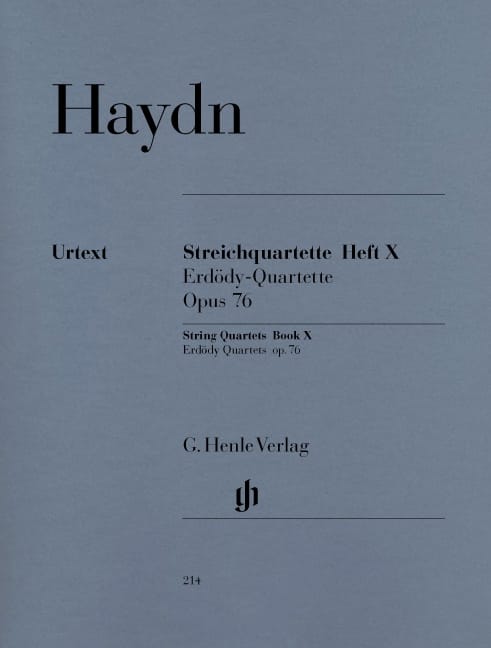 Quatuors à cordes volume X op. 76 Quatuors Erdödy - HAYDN - Partition
