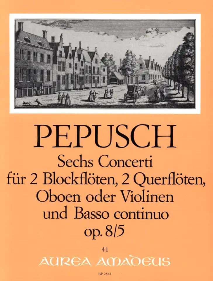 6 Concerti op. 8 : Nr. 5 - 2 Blockflöten 2 Flöten u. BC