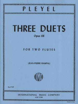 3 Duets op. 68 - 2 Flutes Ignace Pleyel Partition Flûte traversière
