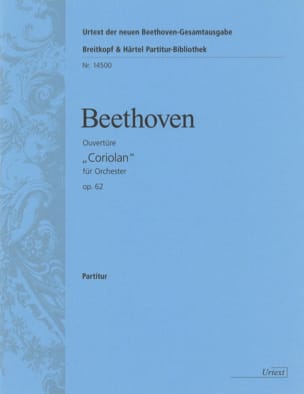 Coriolan Ouverture op. 62 - Partitur BEETHOVEN Partition Grand format