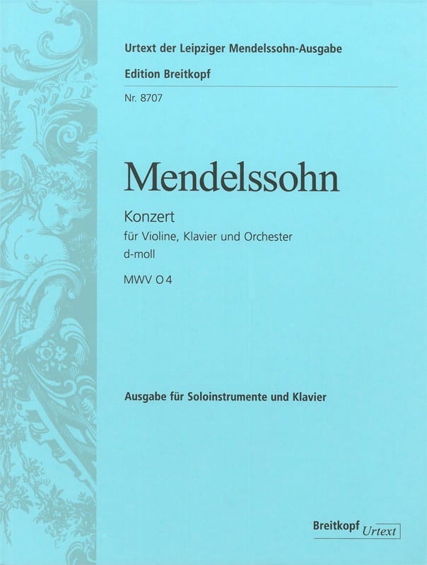 Konzert d-moll für Violine und Klavier - MENDELSSOHN - Partition