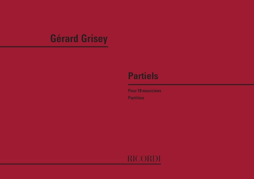 Partiels Gérard Grisey Partition Grand format