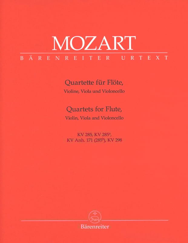 Quatuors pour flûte - Parties instrumentales MOZART Partition Quatuors