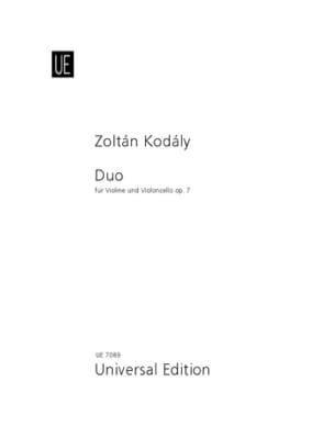 Duo op. 7 - Violine Violoncello KODALY Partition Duos