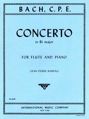 Concerto B flat major Wq 167 - Flute piano - Carl Philipp Emanuel Bach