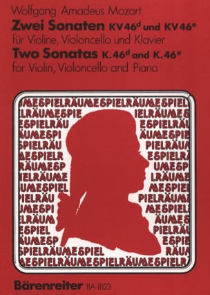 2 Sonates KV 46d & 46e MOZART Partition Trios