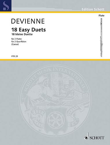 18 Kleine Duette - 2 Flöten DEVIENNE Partition Flûte traversière