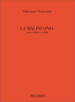 La Malinconia Salvatore Sciarrino Partition Duos
