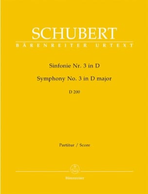 Symphonie Nr. 3 Ré Majeur D. 200 - Partitur - SCHUBERT - Partition