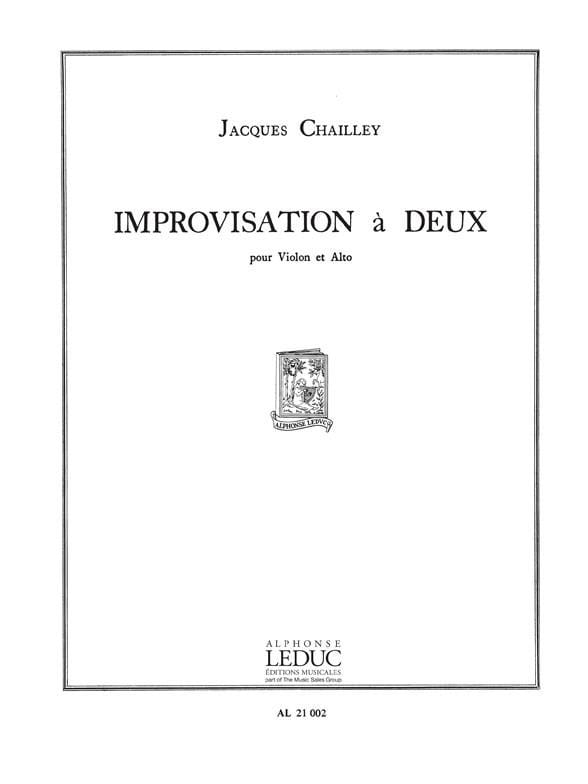 Improvisation à deux Jacques Chailley Partition Duos