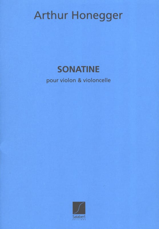 Sonatine pour violon et violoncelle HONEGGER Partition Duos