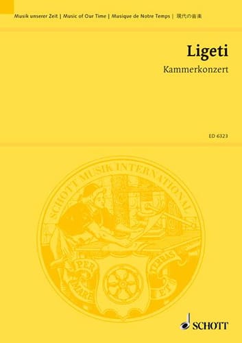 Kammerkonzert LIGETI Partition Grand format