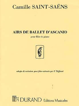 Airs de ballet d'Ascanio - Flûte piano - SAINT-SAËNS - Partition