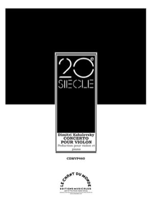 Concerto pour Violon Opus 48 Dmitri Kabalevski Partition Violon