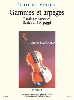 Gammes et Arpèges Volume 1 Maurice Hauchard Partition Violon