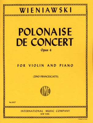 Polonaise de Concert - Violon WIENIAWSKI Partition Violon