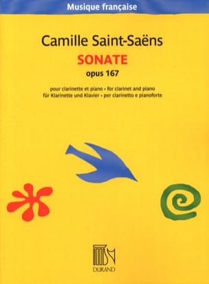 Sonate opus 167 SAINT-SAËNS Partition Clarinette