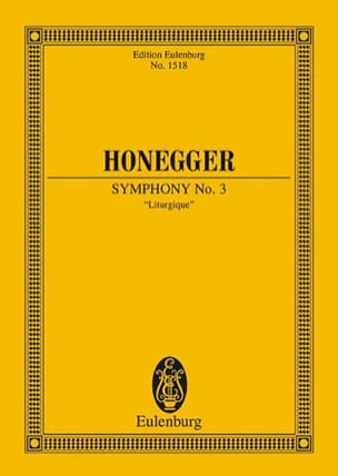 Symphonie n° 3 Liturgique HONEGGER Partition Petit format