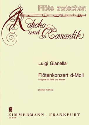 Concerto Pour Flûte en Ré Mineur - Luigi Gianella - Partition