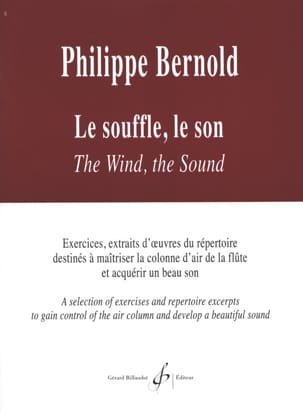 Le Souffle, Le Son Philippe Bernold Partition Flûte traversière