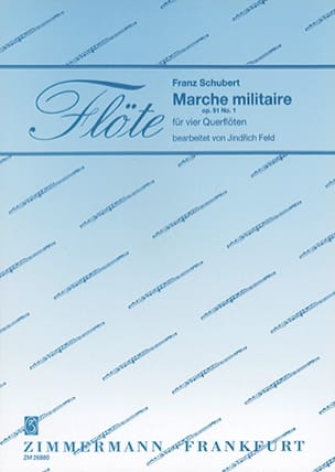 Marche militaire op. 51 N° 1 - 4 Flöten - SCHUBERT - Partition