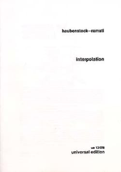 Interpolation Roman Haubenstock-Ramati Partition Flûte traversière