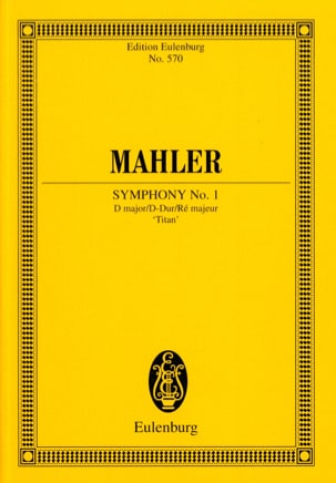 Symphonie N°1 en Ré Majeur Titan - Conducteur - MAHLER - Partition