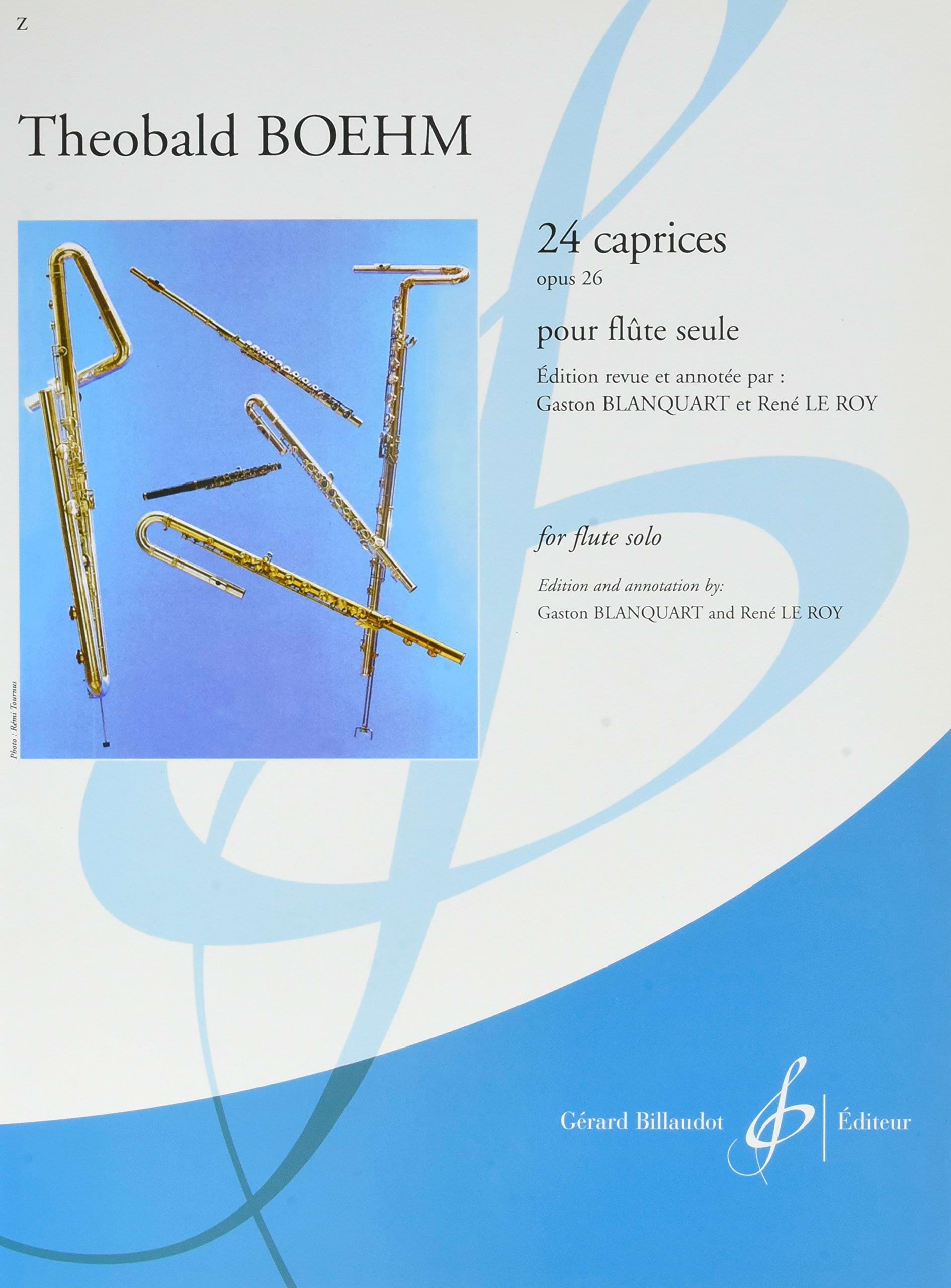 24 Caprices, op. 26 Theobald Boehm Partition Flûte traversière