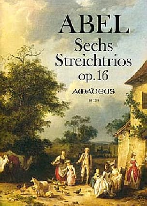 6 Trios à Cordes Op.16 Carl Friedrich Abel Partition Trios