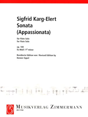 Sonata appassionata op. 140 - Flûte solo - Sigfrid Karg-Elert