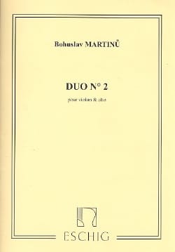 Duo n° 2 - Violon alto MARTINU Partition Duos