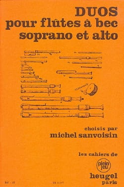 Duos pour Flûtes à Bec Soprano et Alto Partition Flûte à bec