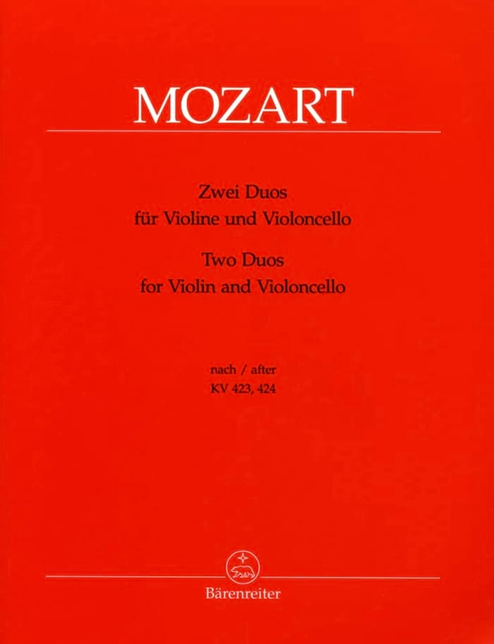 2 duos pour Violon et Violoncelle MOZART Partition Duos