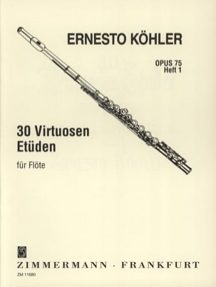 30 Virtuosen-Etüden op. 75 - Heft 1 - Ernesto KÖHLER - Partition