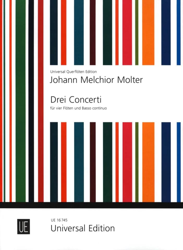 3 Concerti - 4 Flöten und BC - Johann Melchior Molter - Partition