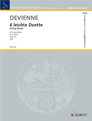 6 Leichte Duette op. 18 - 2 Flöten - DEVIENNE - Partition
