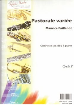 Pastorale variée Maurice Faillenot Partition Clarinette