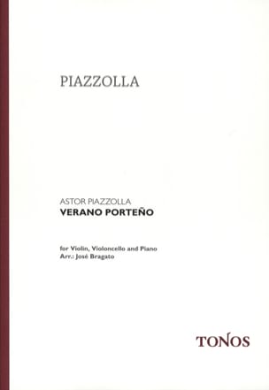 Verano Porteño - Violin cello piano Astor Piazzolla Partition Trios
