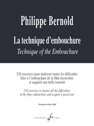 La Technique d'Embouchure Philippe Bernold Partition Flûte traversière