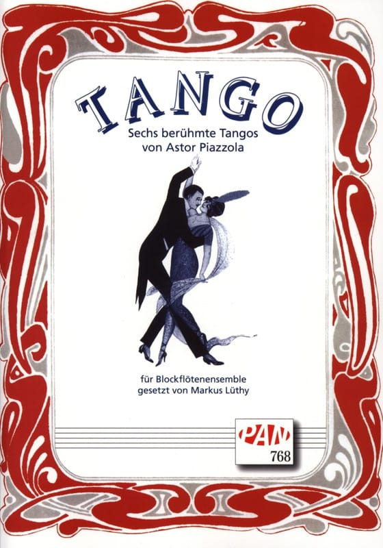 Tango - 4 Blockflöten Astor Piazzolla Partition Flûte à bec