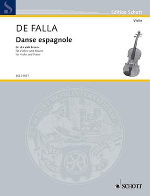 Danse espagnole de La vida breve DE FALLA Partition Violon